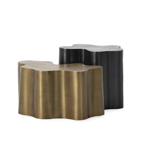 SET/2 MESA DE CENTRO 71x76x45/xx METAL BRONCE/LATON ANTIGUO