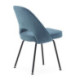 SILLA 54x58x80 METAL NEGRO/TELA POLIESTER AZUL