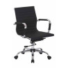 SILLA SILLA OFICINA BAJA ERGONOMICA COLOR BLANCO BASE/BRAZOS CROMADOS