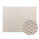 ALFOMBRA 240x1x300 TELA/LANA TEJIDA A MANO BEIGE