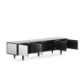 MUEBLE TV 180x45x45 MADERA/METAL NEGRO/ESPEJO