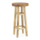 TABURETE 30x30x80 MADERA DE TECA NATURAL