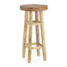 TABURETE 30x30x80 MADERA DE TECA NATURAL