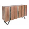 APARADOR 3 PUERTAS ESTRUCTURA MADERA ACACIA PATAS METAL
